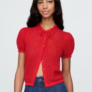 NWT, Gap × DÔEN Linen-Blend Cardigan, Small